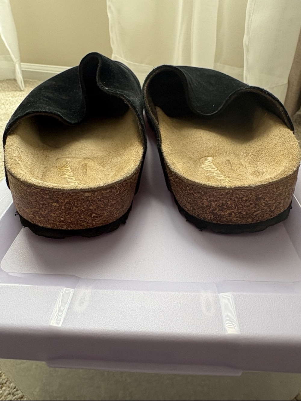 Seychelles Black Suede Slip-On Mules - Picture 5 of 5